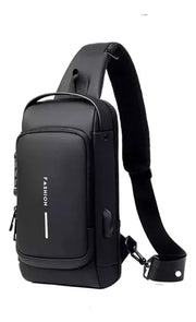 BOLSO ANTI ROBO DE CUERO CON USB