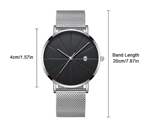 RELOJ ACERO INOXIDABLE CON CALENDARIO